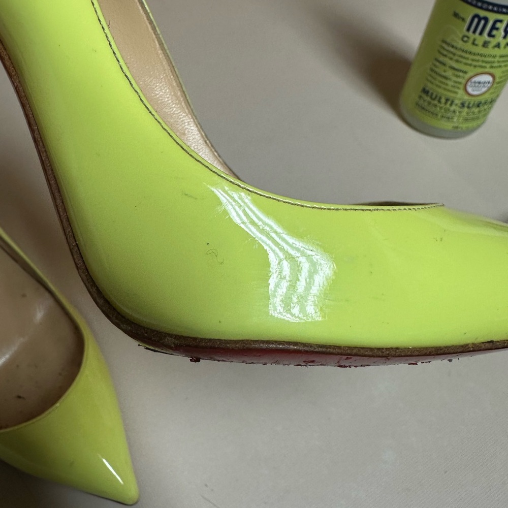 Christian Louboutin Neon Yellow Kate Pumps - Picture 5 of 7